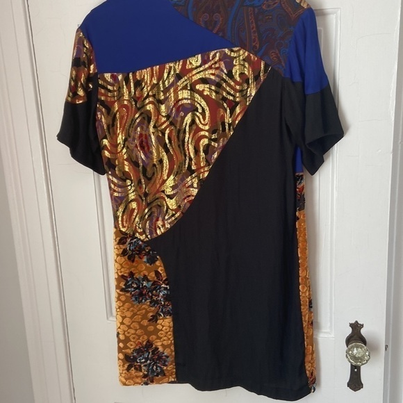 Anthro multi textile shift dress FLAW - Picture 10 of 10